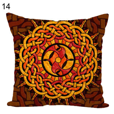 

45x45cm Mandala Pattern Throw Pillow Case Cushion Cover Home Sofa Bed Car Decor