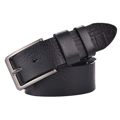 

30 mens leather without stitching automatic buckle belt body without head two-layer leather without buckle belt with s