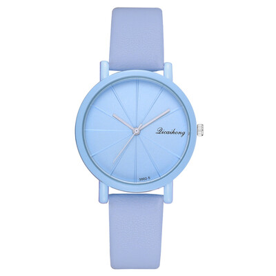 

Wish hot Korean version of the small fresh ladies belt watch fashion trend printing popular quartz watch