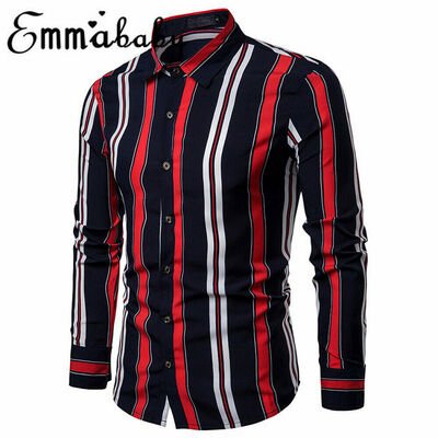 

Fashion Mens Luxury Casual Stylish Slim Fit Long Sleeve Casual Dress Shirts