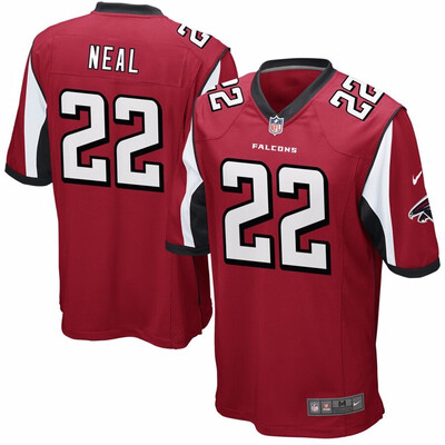 

Nike NFL Atlanta Falcons Mens 2 Matt Ryan 11 Julio Jones 18 Calvin Ridley 21 Deion Sanders 22 Keanu Neal Red Game Jersey