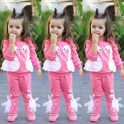 

Cute Toddler Infant Kids Baby Girl Outfit Clothes Tops T-shirt Leggings Pants 2Pcs Set