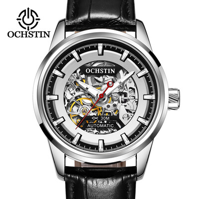 

OCHSTIN hollow mens automatic mechanical watch mens watch waterproof leather belt