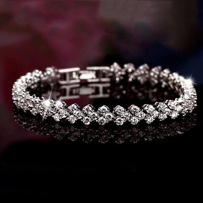 

Roman Bracelet Women Crystal Bracelet Zircon Bangle Jewelry