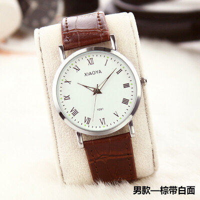 

South Korea fashion watches female students Korean version of simple leisure atmosphere quartz watch belts mens watches lovers wa