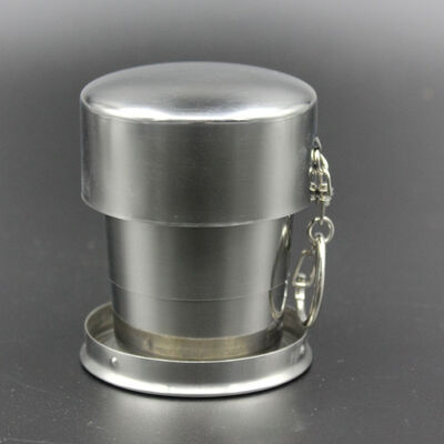 

Durable Stainless Steel Water Flasks Travel Coffee Mug Portable Cup Water Coffee Outdoor Tea Tumbler Folding Bottle
