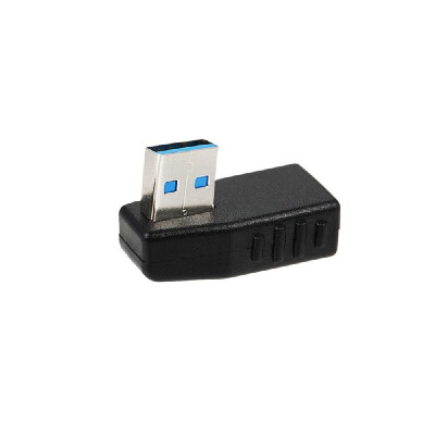 

USB 30 Adapter Vertical Male to Female Right Angle Type-A Adapter Coupler Connector - Pack of 1