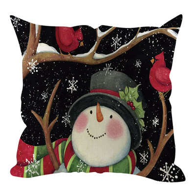 

Tailored Christmas Pillow Cover Pillowcases Decorative Sofa Cushion Cover Home Decoration