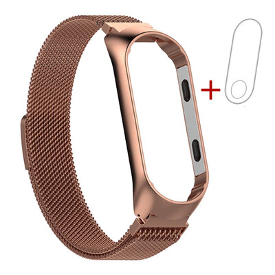 

〖Follure〗Milanese Magnetic Stainless Steel Watch Band Strap Film For Xiaomi Mi Band 3