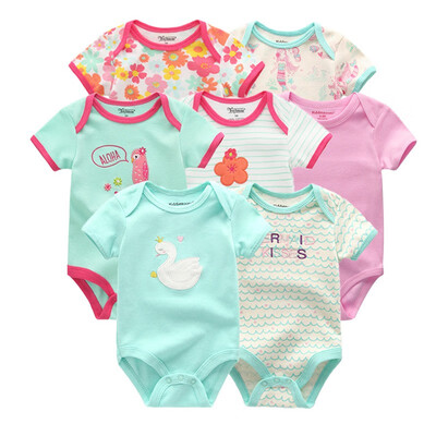 

Newest 7PCS Baby Boys Clothes Rompers Baby Girls Clothes Newborn Bodysuits Babywear Cotton 0-12M For Babies Outwear Clothing Sets