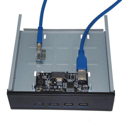 

SSU FU3401 PCI-E to 4 Port USB 30 PCI Express Expansion Card for Desktop