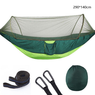 

Outdoor Mosquito Net Parachute Hammock Portable Camping Hanging Sleeping Bed High Strength Sleeping Swing 290x140cm