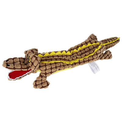 

Pet Dog Toy Bite Resistance Squeak Crocodile Molar Cleaning Training Toys