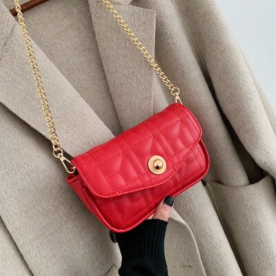 

Qiao Bani 2019 new Korean chic fashion wild embroidery thread chain small square bag shoulder diagonal trend handbags