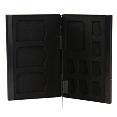

Portable Deck Aluminium Alloy 8TF 4SD Memory Cards Storage Box Holder
