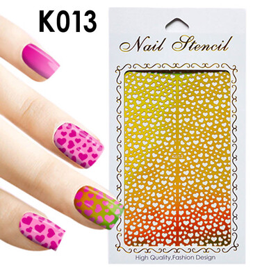 

Toponeto 1Pc Irregular Hollow Nail Art Vinyls Stencil Stickers Manicure