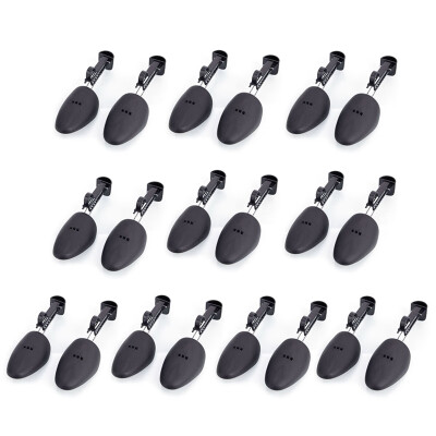 

10pcs Men Plastic Adjustable Shoe Stretchers Shoes Tree Black