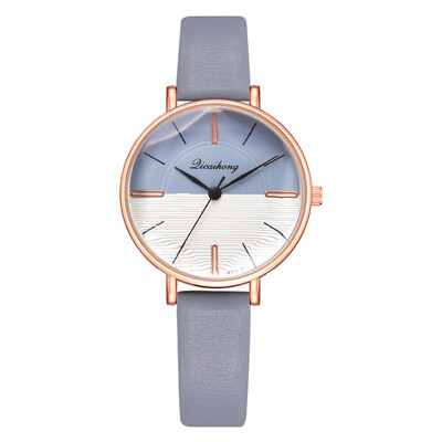 

Korean fashion casual PU watch EASY new trend total fine quartz watch