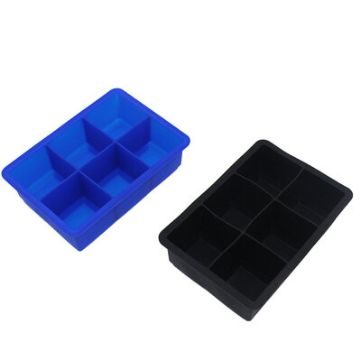 

95g 6-Grid Food-Grade Silicone Square Ice Cube Mold Easy Release Ice Cube Tray Ice Maker Trays