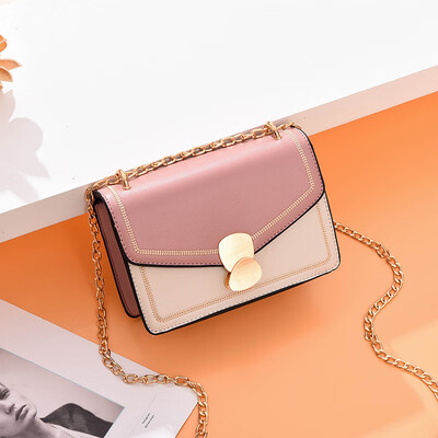 

Summer womens new fashion Korean version Baitao fashion simple chain single shoulder inclined bag ins