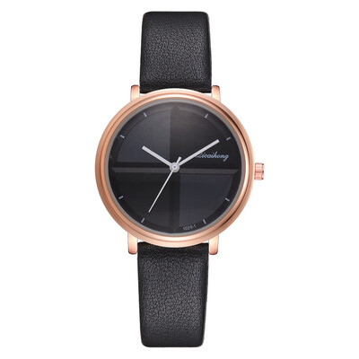 

Creative Clock Minimalist Ladies Dress Womens Quartz Simple Leather Strap WristWatches Female Bracelets relogio feminino &Ff