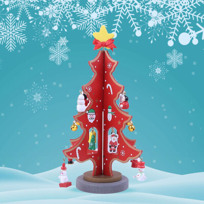 

Siaonvr Creative DIY Wooden Christmas Tree Decoration Christmas Gift Ornament Toy