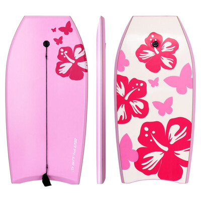 

Goplus 41 Lightweight Bodyboard Surfing w Leash
