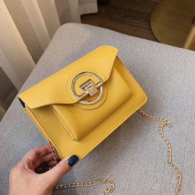 

Small fresh fashion casual wild chic shoulder bag 2019 new wave Korean version of the simple chain temperament Messenger bag