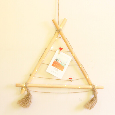 

Gobestart Home Wall Hanging Polygon decoration Pendant Wooden Photo frame picture Display