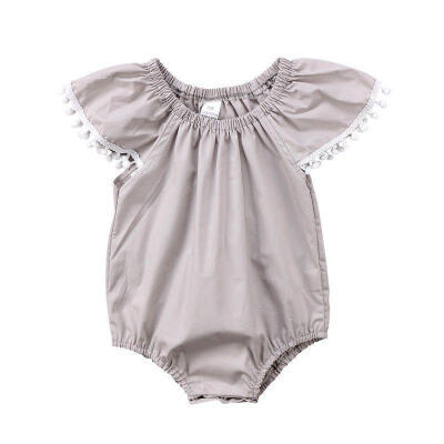 

Summer Newborn Kids Baby Girl Cotton Romper Clothes Outfit Bodysuit Jumpsuit