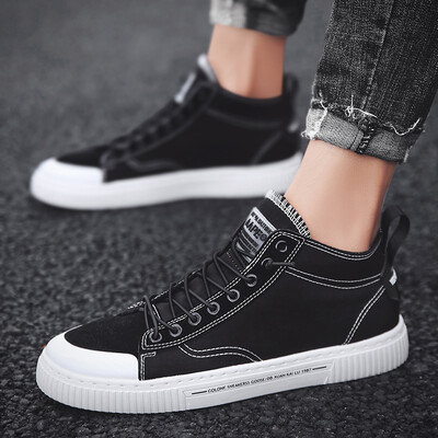

Summer high-top canvas shoes Korean version of the trend of wild casual tide shoes net red breathable cloth shoes mens shoes