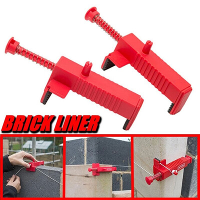 

JPGIF Brick Liner Runner Wire Drawer Bricklaying Tool Fixer for Building Construction