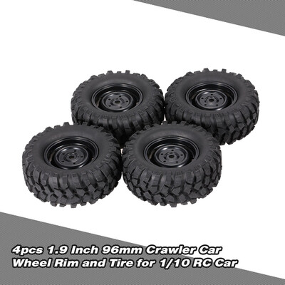 

4pcs 19 Inch 96mm Crawler Car Wheel Rim And Tire for 110 HSP Redcat Traxxas Axial SCX10 D9 RC Car