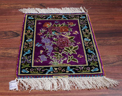 

FangCun 1x15Persian Handmade Silk Carpet in Painting Stylethe carpet is woven with vivid bird&flowersFC1X1D501