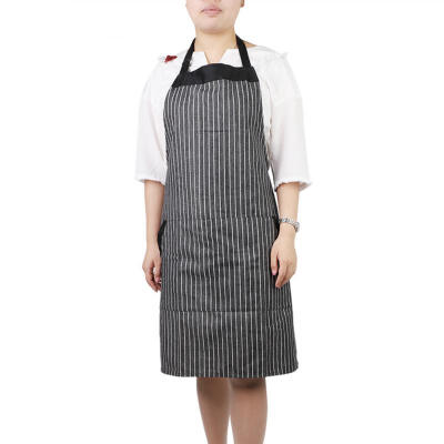 

Greensen Cooking Canvas Apron For Woman Men Chef Cafe Shop Baking Restaurant Pinafore Black