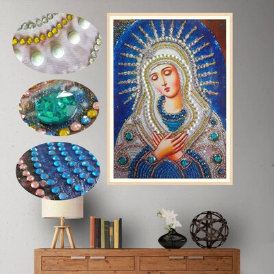 

Siaonvr Special Shaped Diamond Painting DIY 5D Partial Drill Cross Stitch Kits Crystal R
