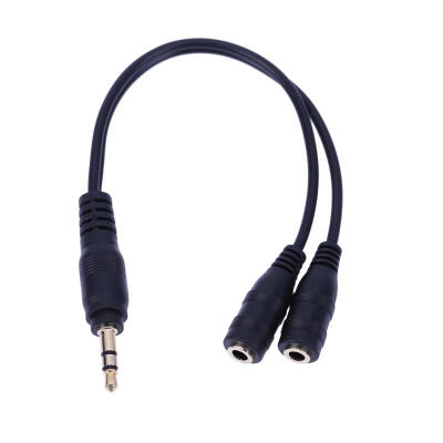 

35mm 1 Male to 2 Female Y Splitter Stereo Extension Audio Cable