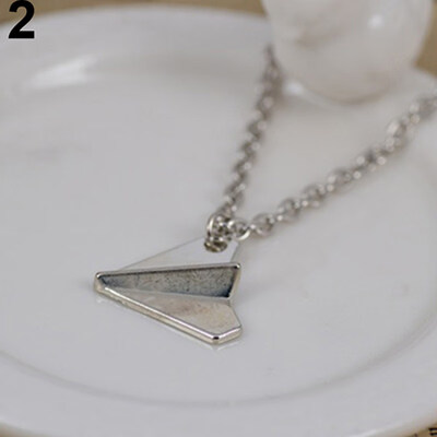 

Men\s Fashion Xmas Gift Jewelry Paper Plane Airplane Pendant Chain Charm Necklace