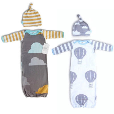

Free Size 0-1Year Infant Baby Kids Swaddle Sleeping Bag Sleepsuit BlanketHat 2Pcs