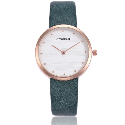 

Japanese movement ladies watch leather rivet quartz watch