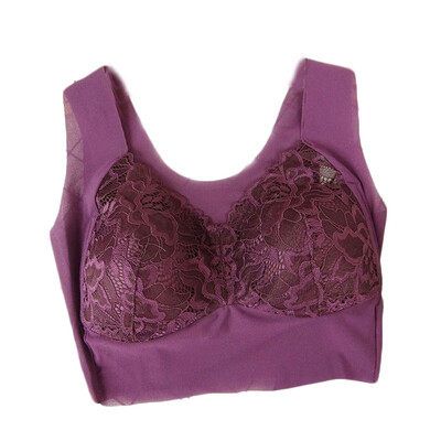 

Toponeto Womens Sexy Lace Bra Female Wire Free Underwear Bra