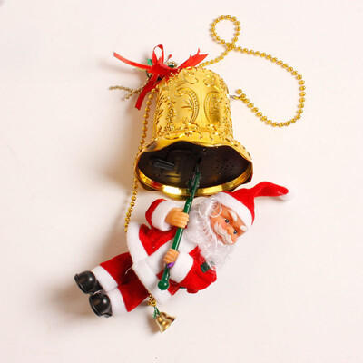 

〖Follure〗Christmas Santa Claus pendant electric climbing clock old man Christmas toys