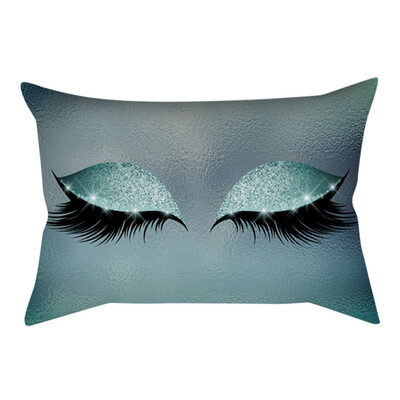 

〖Follure〗Eyelash Out Soft Velvet Cushion Cover 30x50cm Marble Pillow Cases