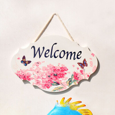 

Toponeto Welcome House Listing Retro Style Door Hanging Decor Rustic Family Porch