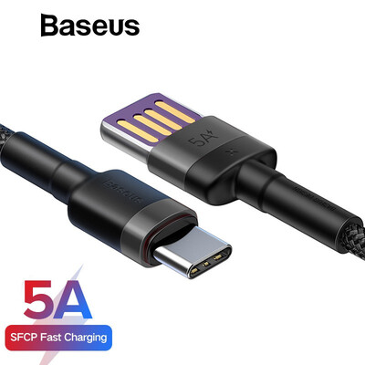 

Baseus 5A 40 W USB Type C Cable for Huawei P30 Mate 20 Pro Support fast Charging USB Type-C Cable Samsung S9 S10 USB C Charge