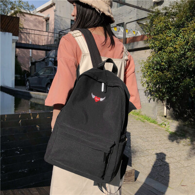 

Ins Schoolbag Female Campus Korean High School Students Backpack Japanese Cute Piggy Canvas Backpack