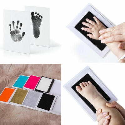 

US Sale Baby Print Pad Footprint Photo Frame Touch Ink Pad Baby Items Kids Gift