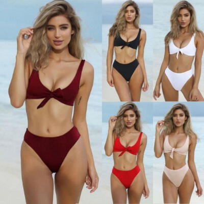 

New women&39s solid color split bikini suit tops swimsuit beachwear swimsuit swimsuit