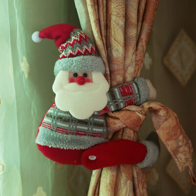

Tailored Christmas Santa Claus Doll Curtain Buckle Window Party Decor Gift Home