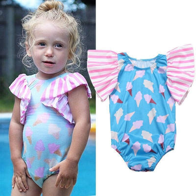 

Canis Toddler Kids Baby Girls Floral Print Romper Bodysuit Jumpsuit Outfits Set